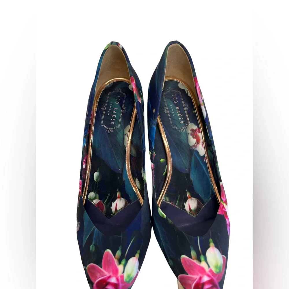 Ted Baker London Neevo 4 Pointed Heels - Fuchsia - Pink - Picture 4 of 10